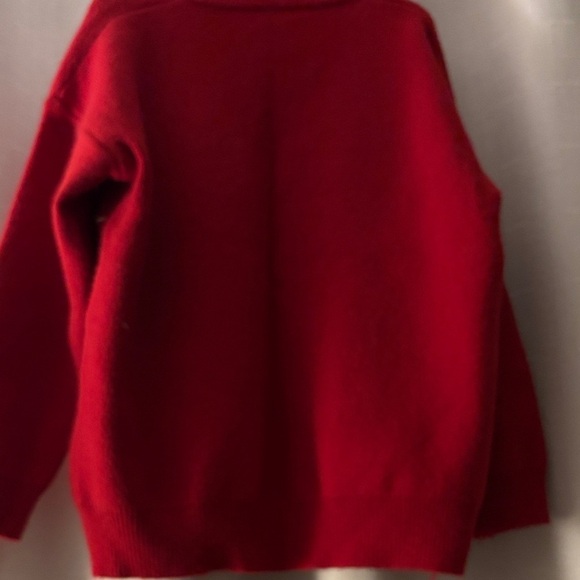 Oversized Red Moschino Inspired Teddy Bear Sweater - Mens L/Womens XL - Picture 6 of 6